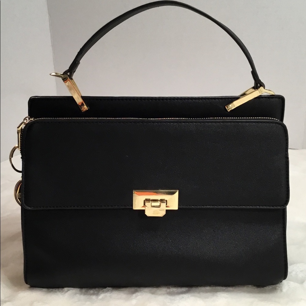 Prm Black Streamlined Handbag - image 3
